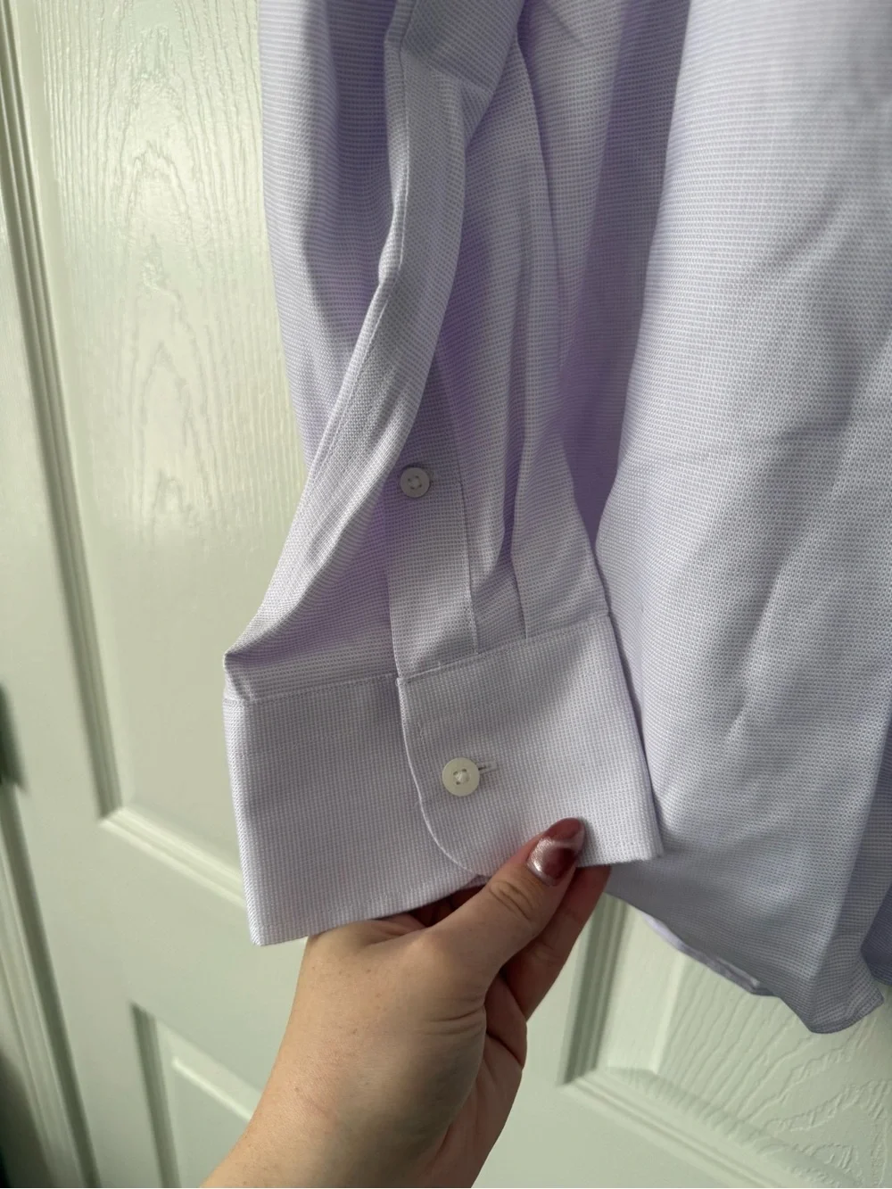 J. Crew Light Lavender Cotton Dress Shirt 17-17.5